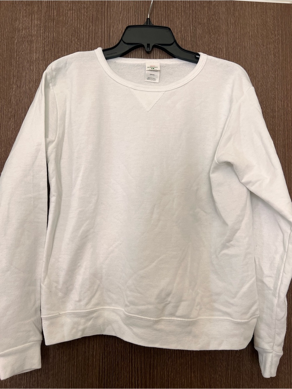Hanes White Crewneck Sweatshirt